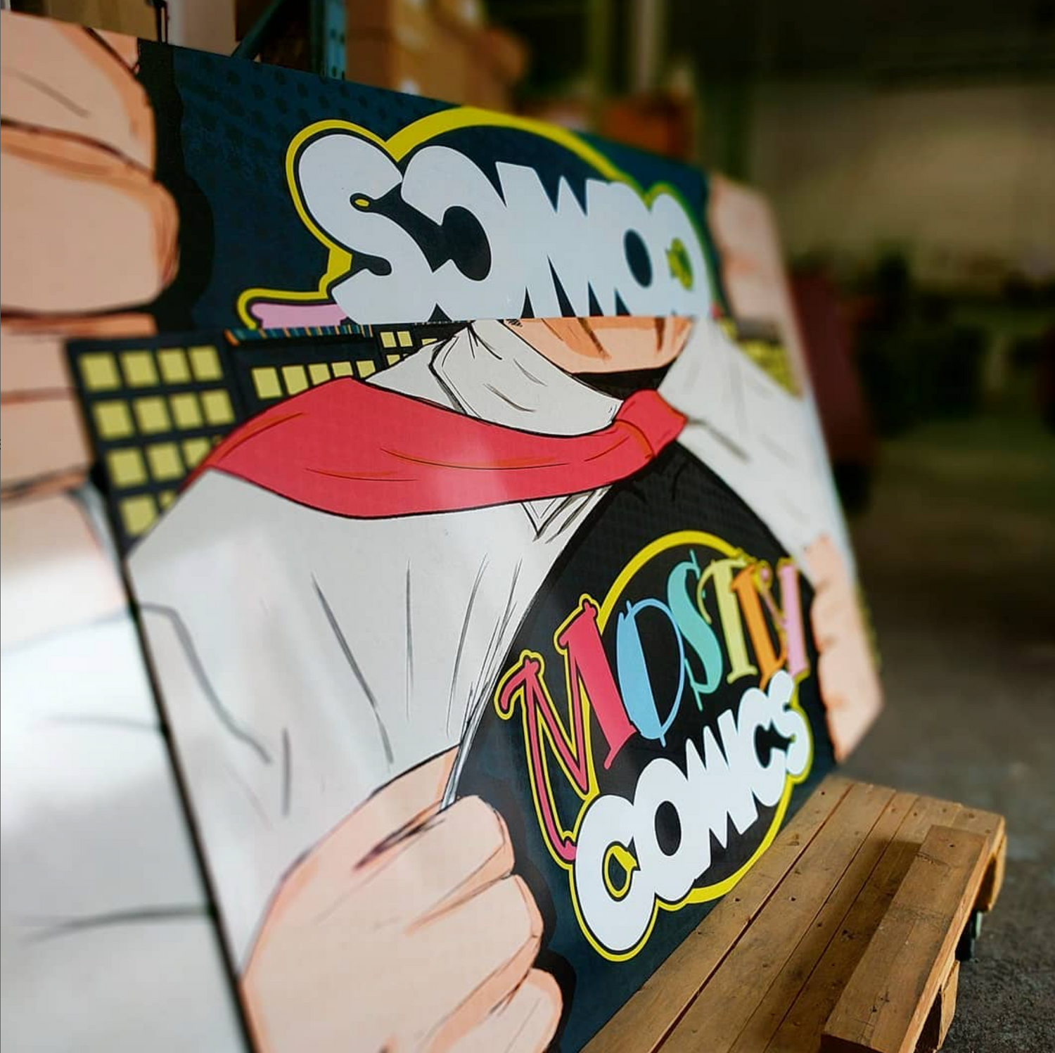 Alupanel Signs showing a colourful brand design