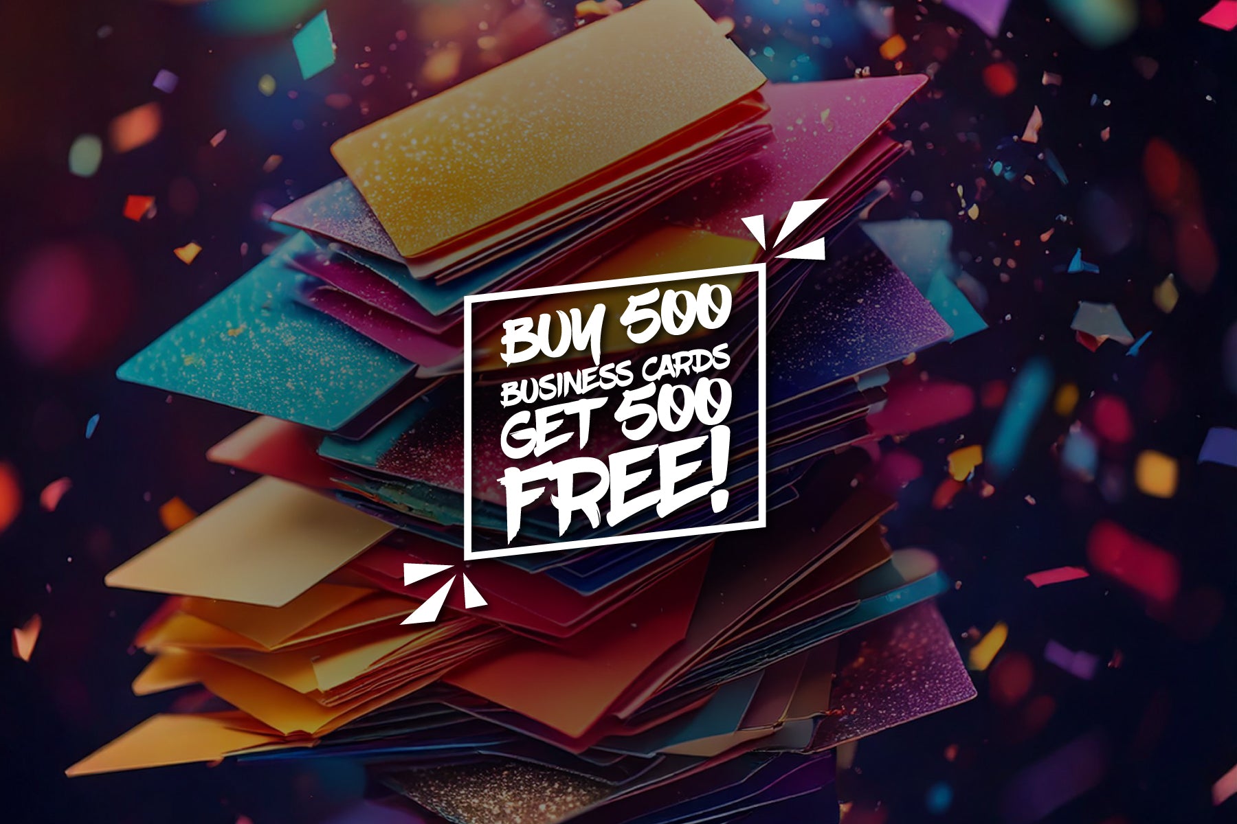Buy 500 Business Card Get 500 free Promotion